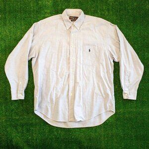 SOLD  RALPH LAUREN BIG SHIRT 100% COTTON MENS CASUAL SHIRT LONG SLEEVE SOLD